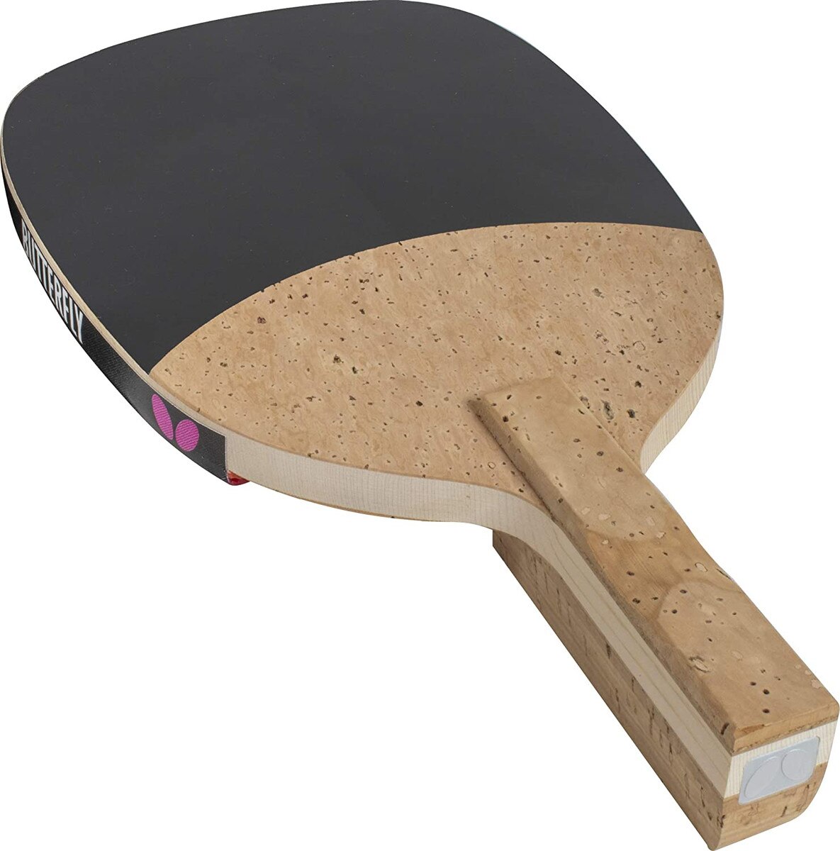 Butterfly Racket Sheet: Backside of Black sheet on Japanese Blade